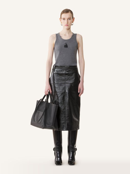 DÉBARDEUR BRODÉ LA MÈRE ET L'ENFANT EN JERSEY Lanvin DÉBARDEUR BRODÉ LA MÈRE ET L'ENFANT EN JERSEY Gris Fonce Chine RWTS0067J060A26