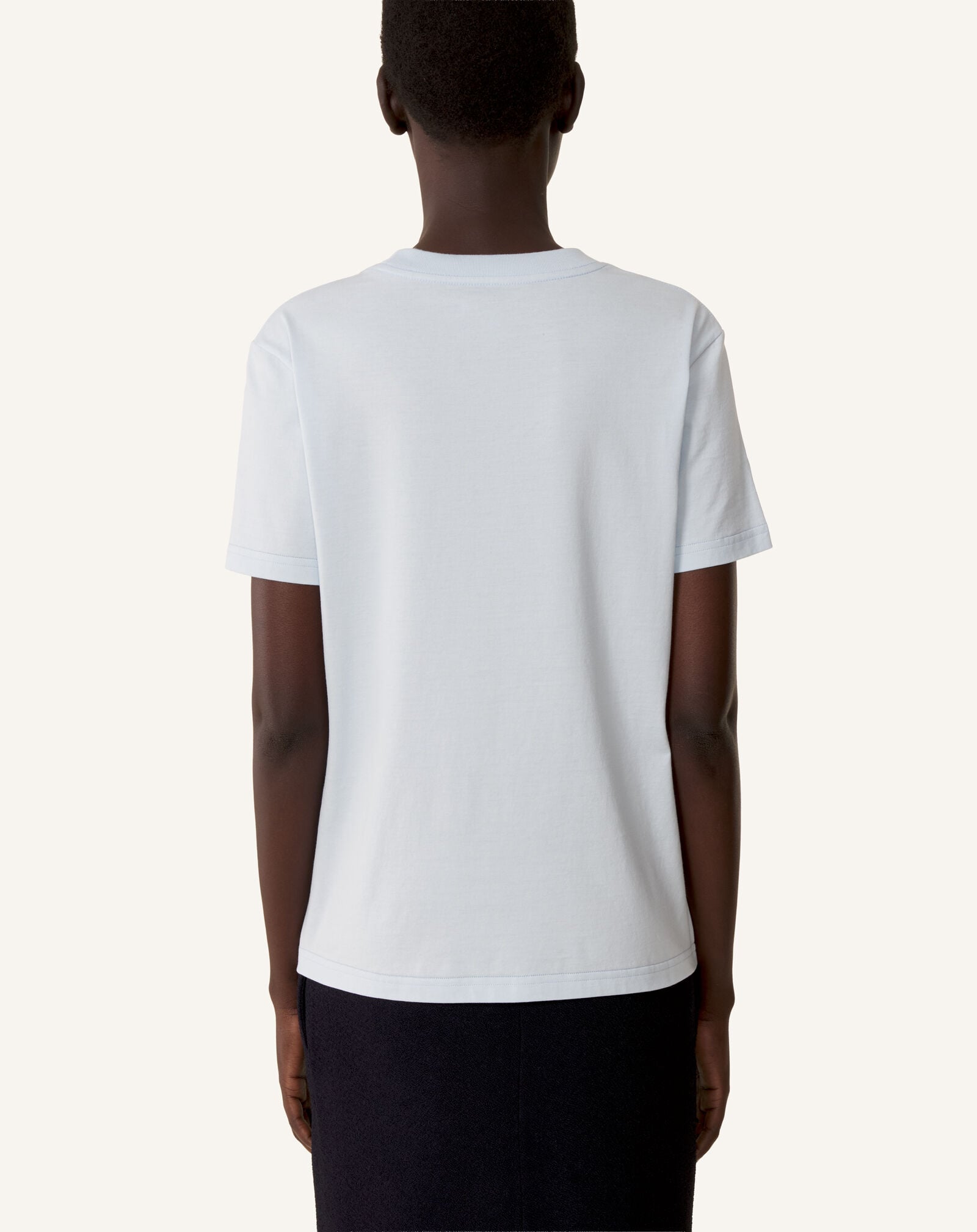 CAMISETA MOTHER AND CHILD DE PUNTO DE ALGODÓN BORDADO Lanvin CAMISETA MOTHER AND CHILD DE PUNTO DE ALGODÓN BORDADO Azul cielo RWTS0030J320E26