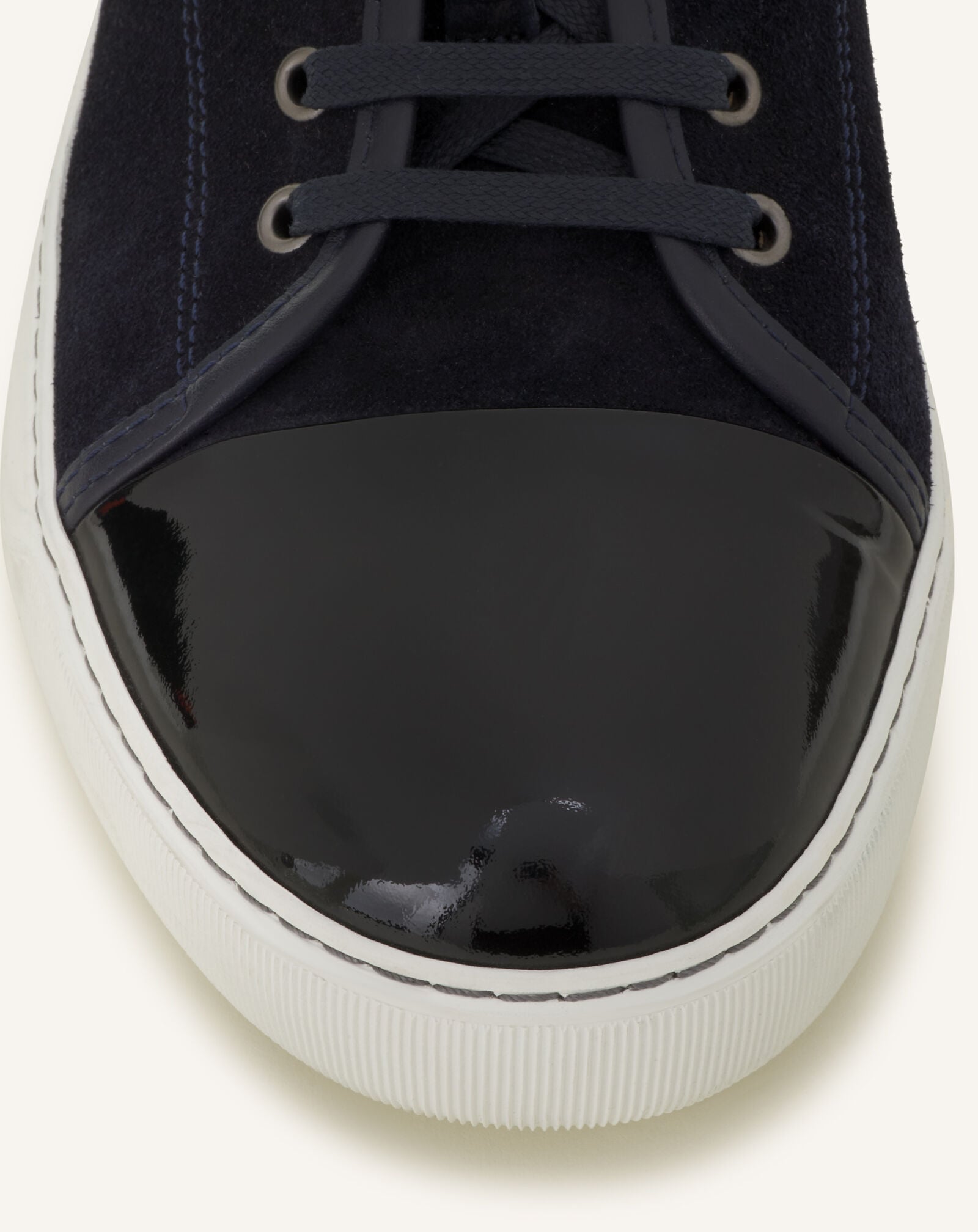 SNEAKERS DBB1 EN CUIR VERNI ET DAIM Lanvin SNEAKERS DBB1 EN CUIR VERNI ET DAIM Bleu foncé FMSKDBB1VBALP15