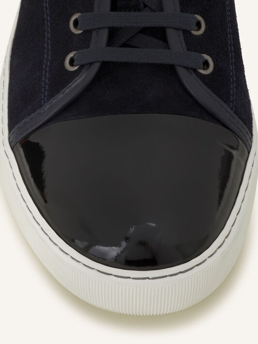 SNEAKERS DBB1 EN CUIR VERNI ET DAIM Lanvin SNEAKERS DBB1 EN CUIR VERNI ET DAIM Bleu foncé FMSKDBB1VBALP15