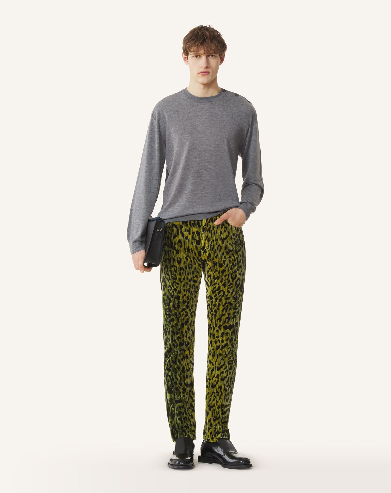 ROUND-NECK JUMPER Lanvin ROUND-NECK JUMPER Ash RMPO0012K099A26