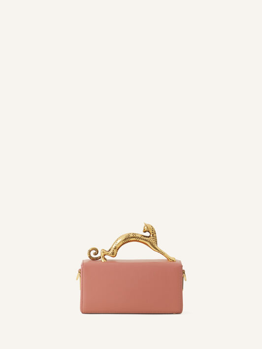 Lanvin SAC PENCIL CAT NANO EN CUIR Rose Foncé LWBGBR03TOPSE23
