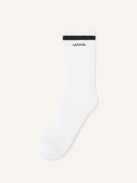 Lanvin CHAUSSETTES LANVIN EN COTON Blanc AMSABSK21CUNA26
