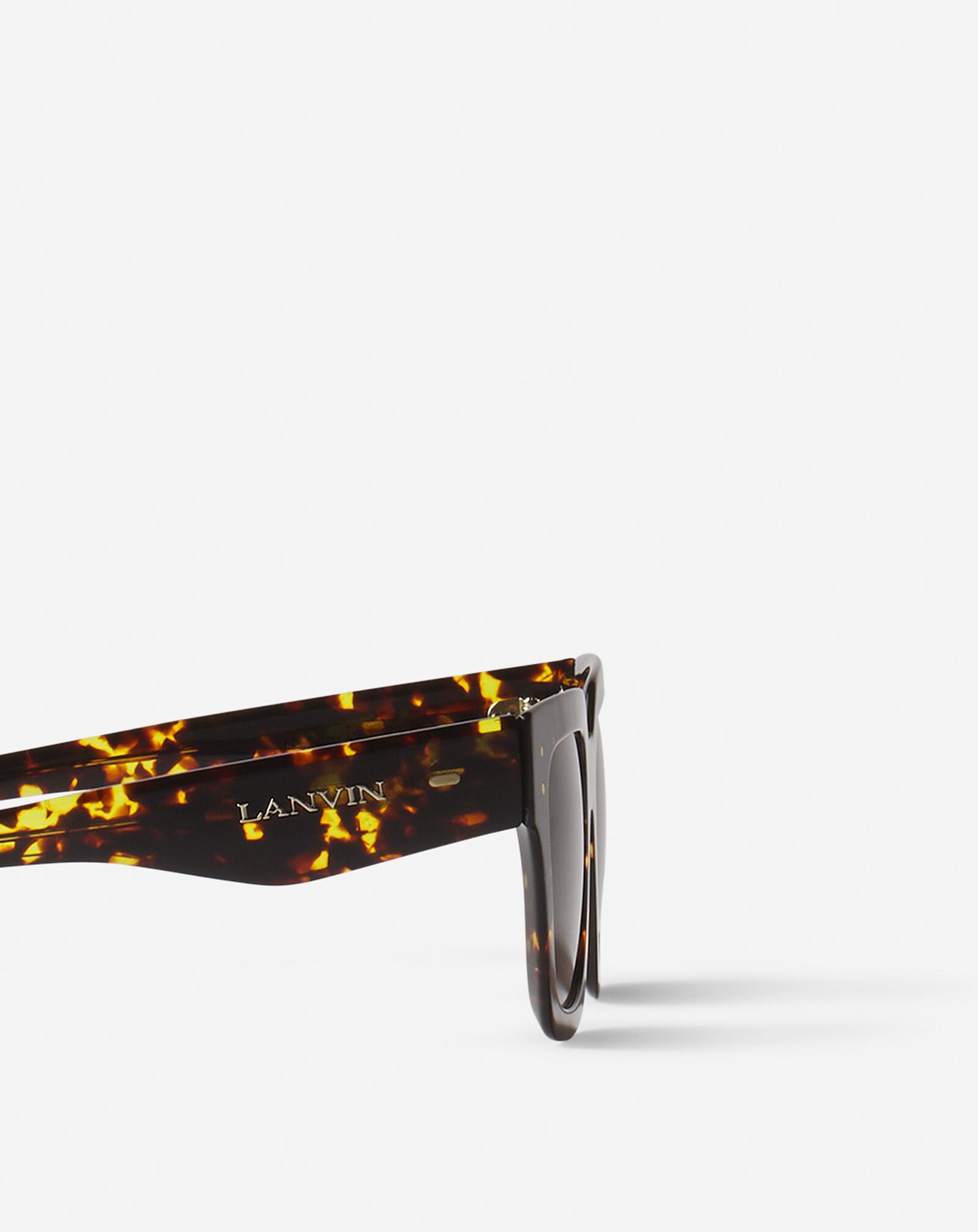 Lanvin LUNETTES MAXI RECTANGLE LANVIN SIGNATURE Ambre/Écaille AWEYSIGN676SP25