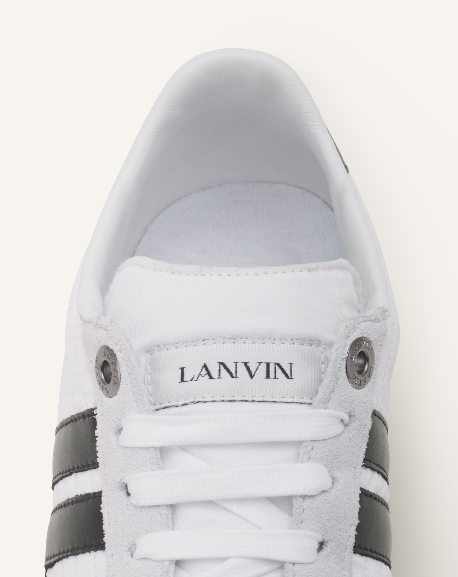 SNEAKER GLEN 2.0 AUS NYLON Lanvin SNEAKER GLEN 2.0 AUS NYLON Weiß/Schwarz FUSKZL01NYSQA26