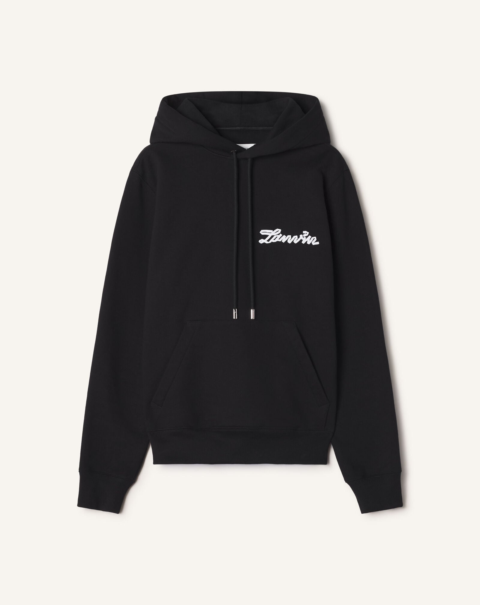 HOODIE RUBAN LANVIN EN COTON Lanvin HOODIE RUBAN LANVIN EN COTON Noir RMHO0055F305A26