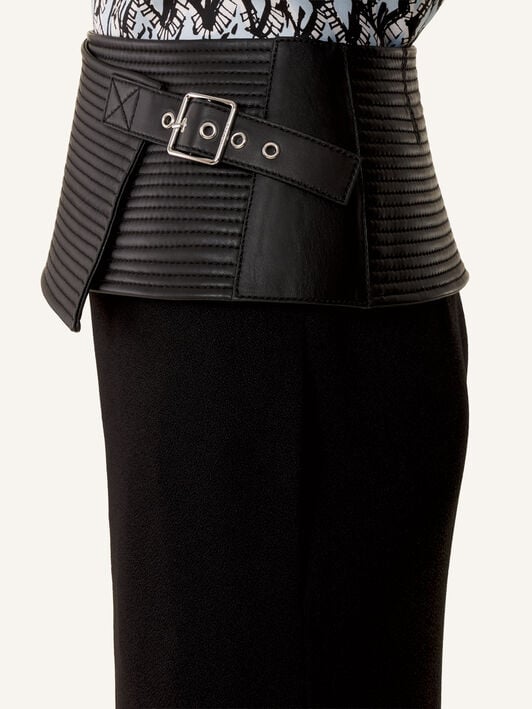 BREITER GÜRTEL AUS LEDER Lanvin BREITER GÜRTEL AUS LEDER Schwarz RWAC0404L068E26