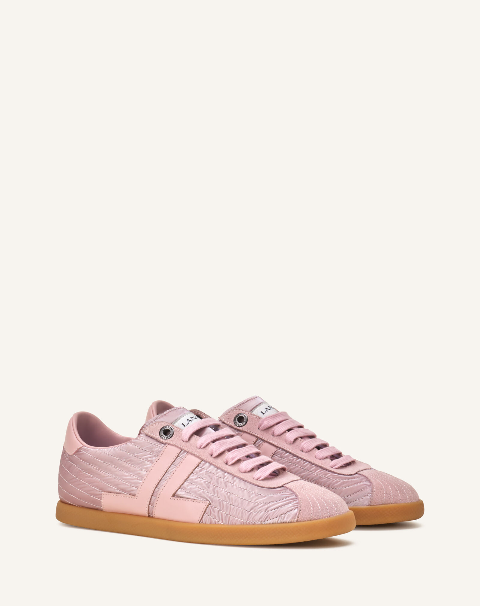 Lanvin GLEN SNEAKER CRUSHED NYLON Light Pink FUSKZL01NYLOH26
