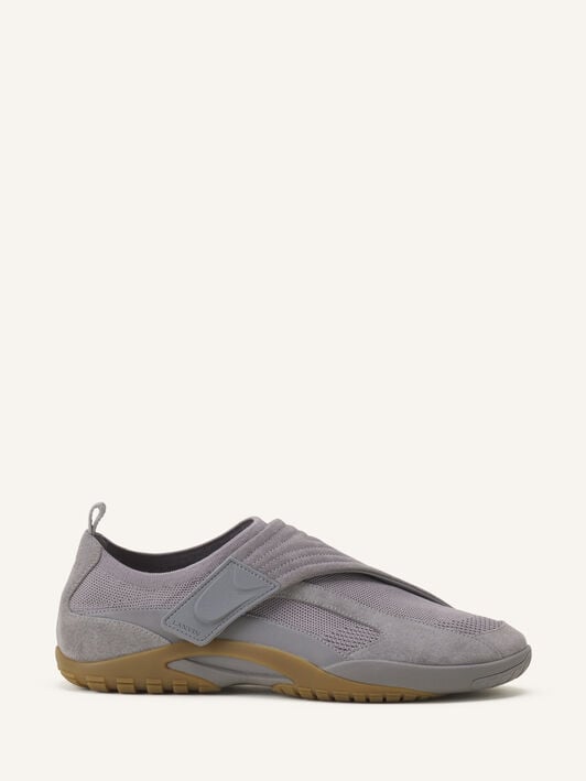 SNEAKERS LNV1 EN MAILLE ET DAIM Lanvin SNEAKERS LNV1 EN MAILLE ET DAIM Gris clair/Miel FUSKDK0IKNSUE26