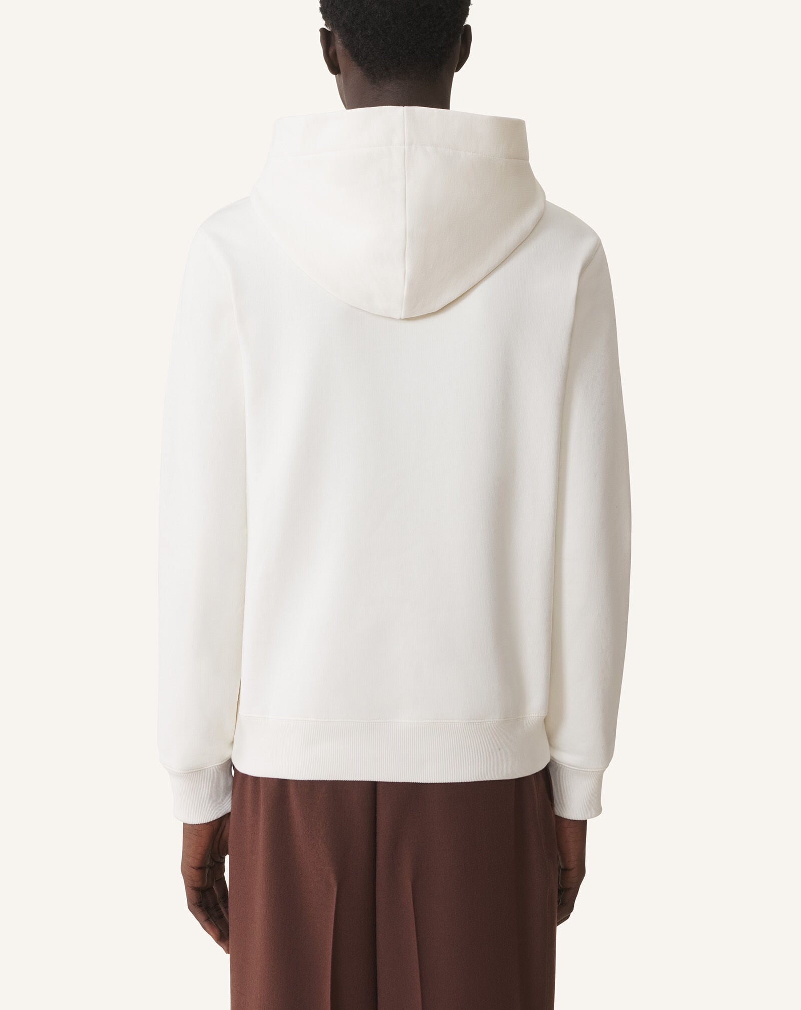 SWEAT À CAPUCHE LANVIN EN COTON BRODÉ Lanvin SWEAT À CAPUCHE LANVIN EN COTON BRODÉ Écru RMHO0005F300H25