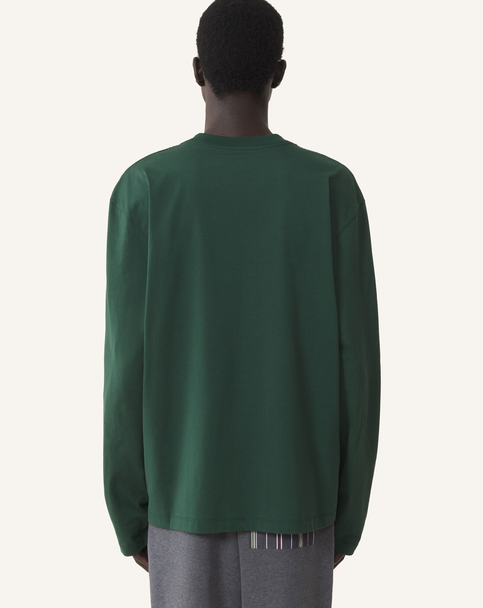 Lanvin M&D LOGO LONG-SLEEVE T-SHIRT Pine Green RMTS0052J040A26