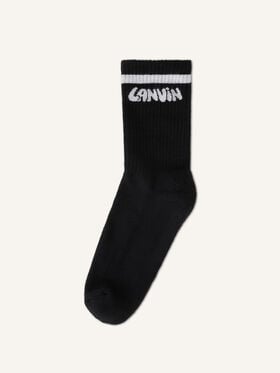 LANVIN COTTON SOCKS Lanvin LANVIN COTTON SOCKS Black AMSABSK2C2SIP26