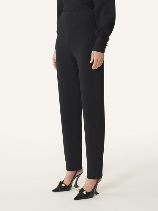 LEGGINGS AUS VISKOSE Lanvin LEGGINGS AUS VISKOSE Schwarz RWTR0043K086P26