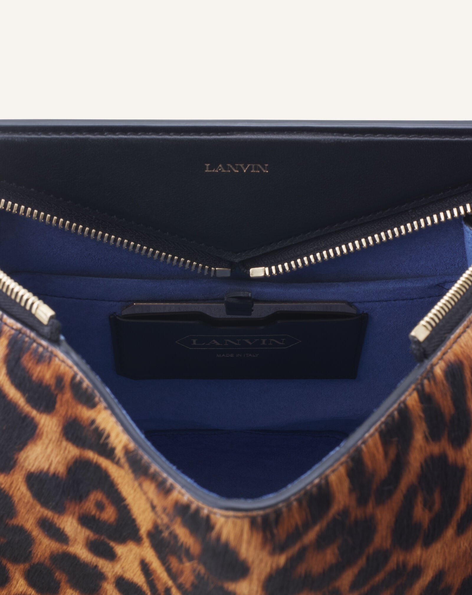 TOP HANDLE ZIPPED PM Lanvin TOP HANDLE ZIPPED PM Leopard LWBGLCPMPOLEH26