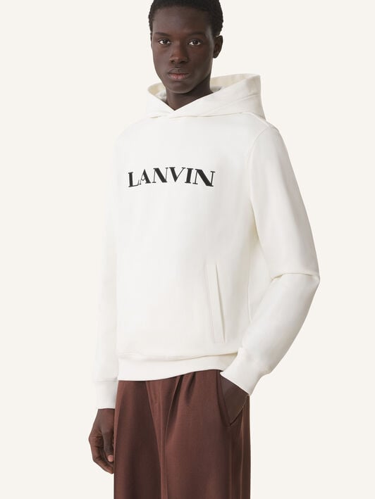 SWEAT À CAPUCHE LANVIN EN COTON BRODÉ Lanvin SWEAT À CAPUCHE LANVIN EN COTON BRODÉ Écru RMHO0005F300H25