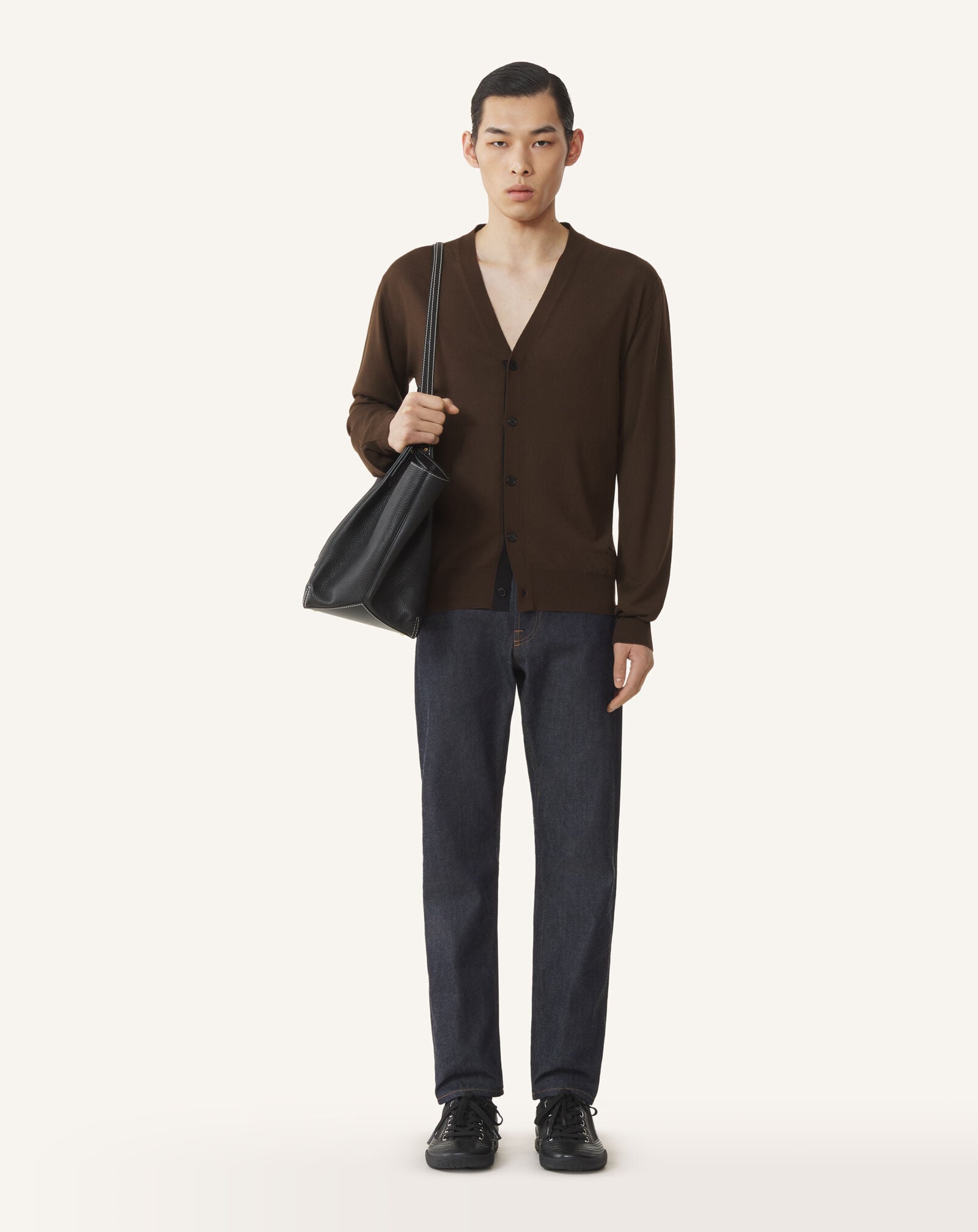 CLASSIC CARDIGAN Lanvin CLASSIC CARDIGAN Ebony RMCA0005K099A26