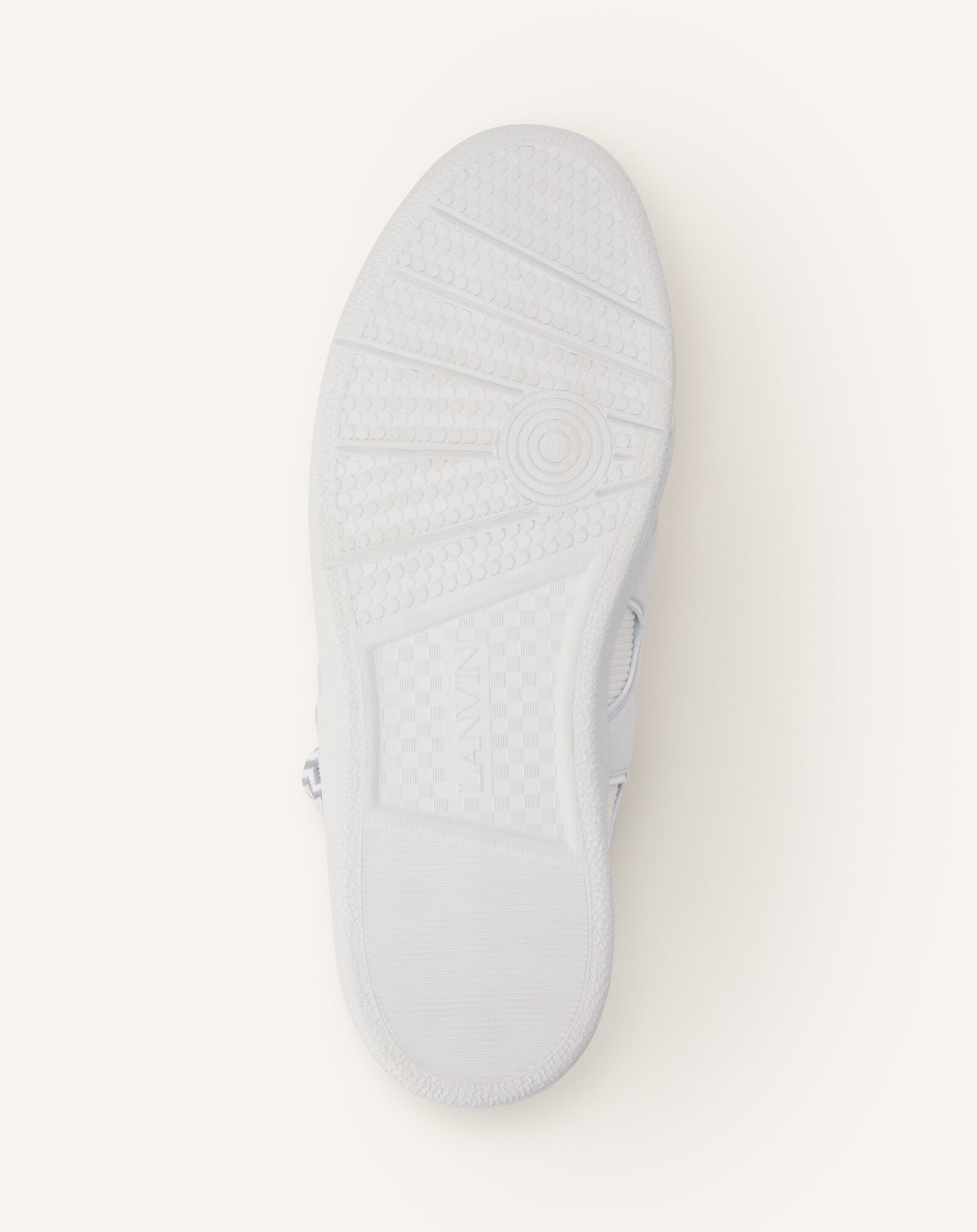 Lanvin SNEAKERS CURB HIGH TOP EN KNIT Blanc FUSKDK0KKNNAA26