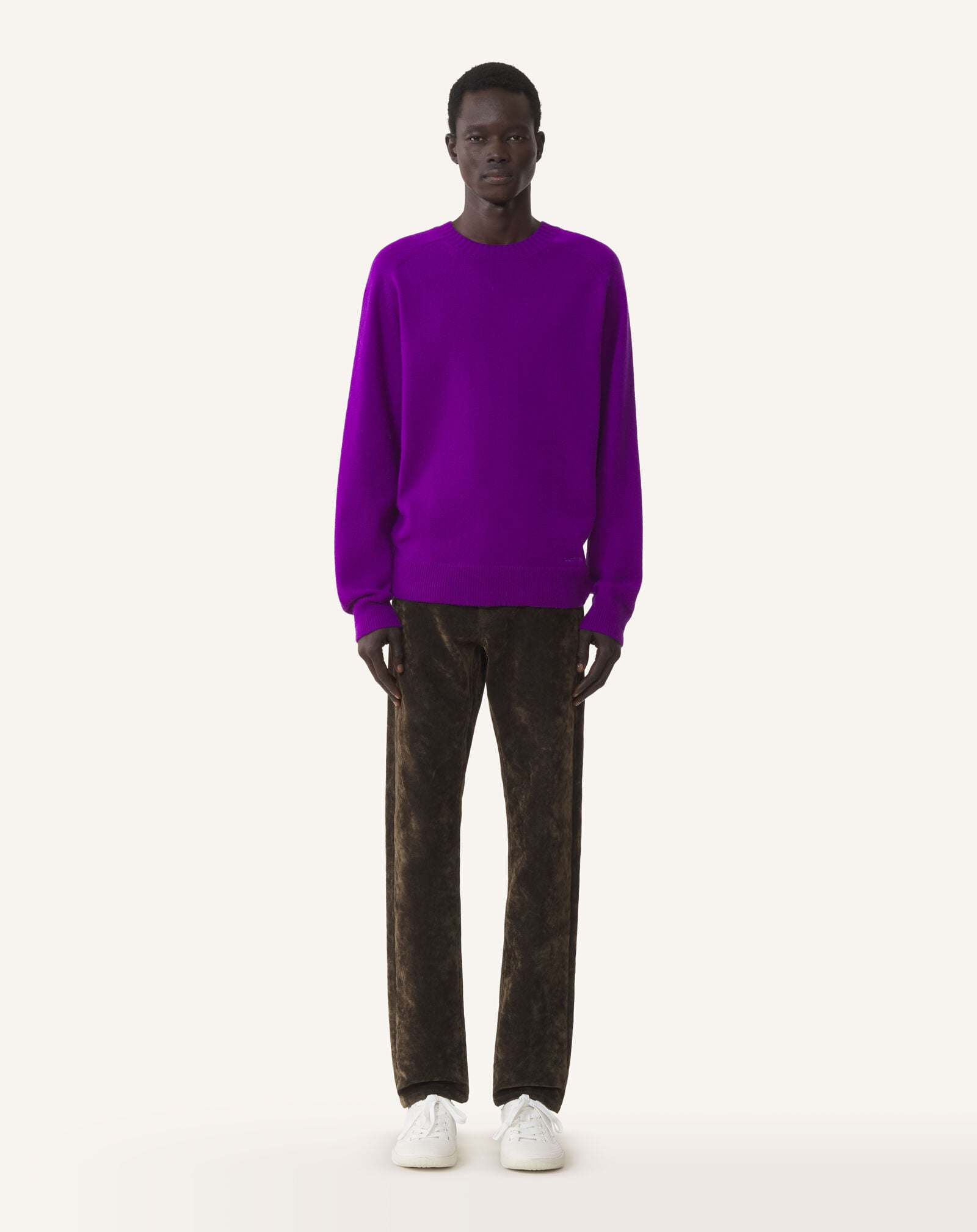 PULL DROIT EN CACHEMIRE Lanvin PULL DROIT EN CACHEMIRE Violet RMPO0008K119A26