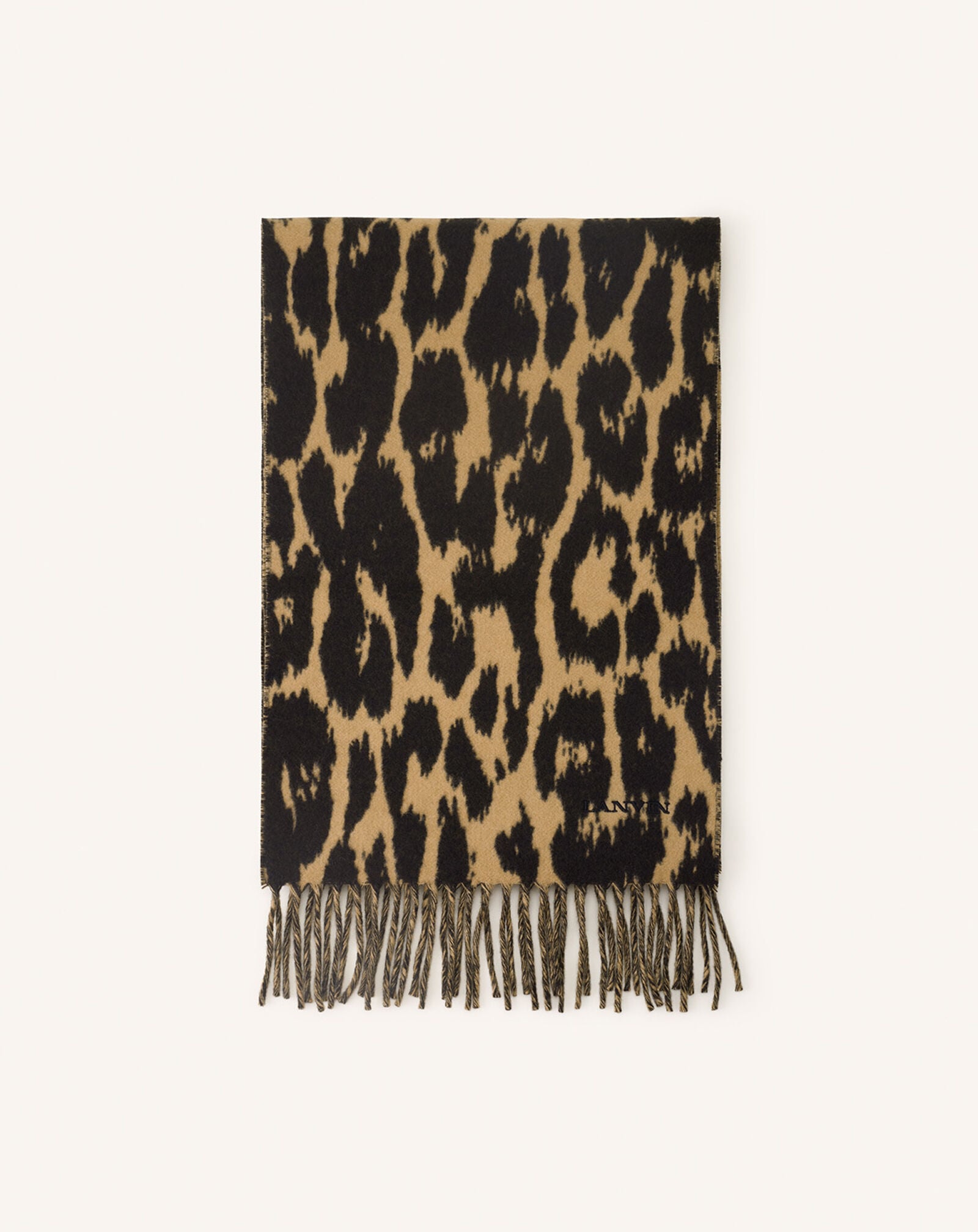 LEOPARD PRINT WOOL SCARF Lanvin LEOPARD PRINT WOOL SCARF Leopard AWSARSC52WLPH25