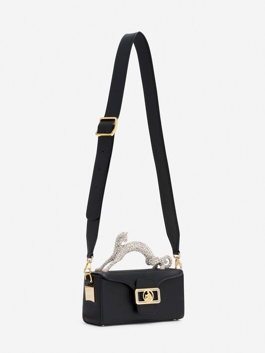 SAC PENCIL CAT NANO EN CUIR ET STRASS Lanvin SAC PENCIL CAT NANO EN CUIR ET STRASS Noir LWBGBRS3TOPSE23