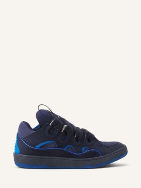 SNEAKER CURB AUS FILZ Lanvin SNEAKER CURB AUS FILZ Marineblau/Hellblau FUSKDK12FELTA26