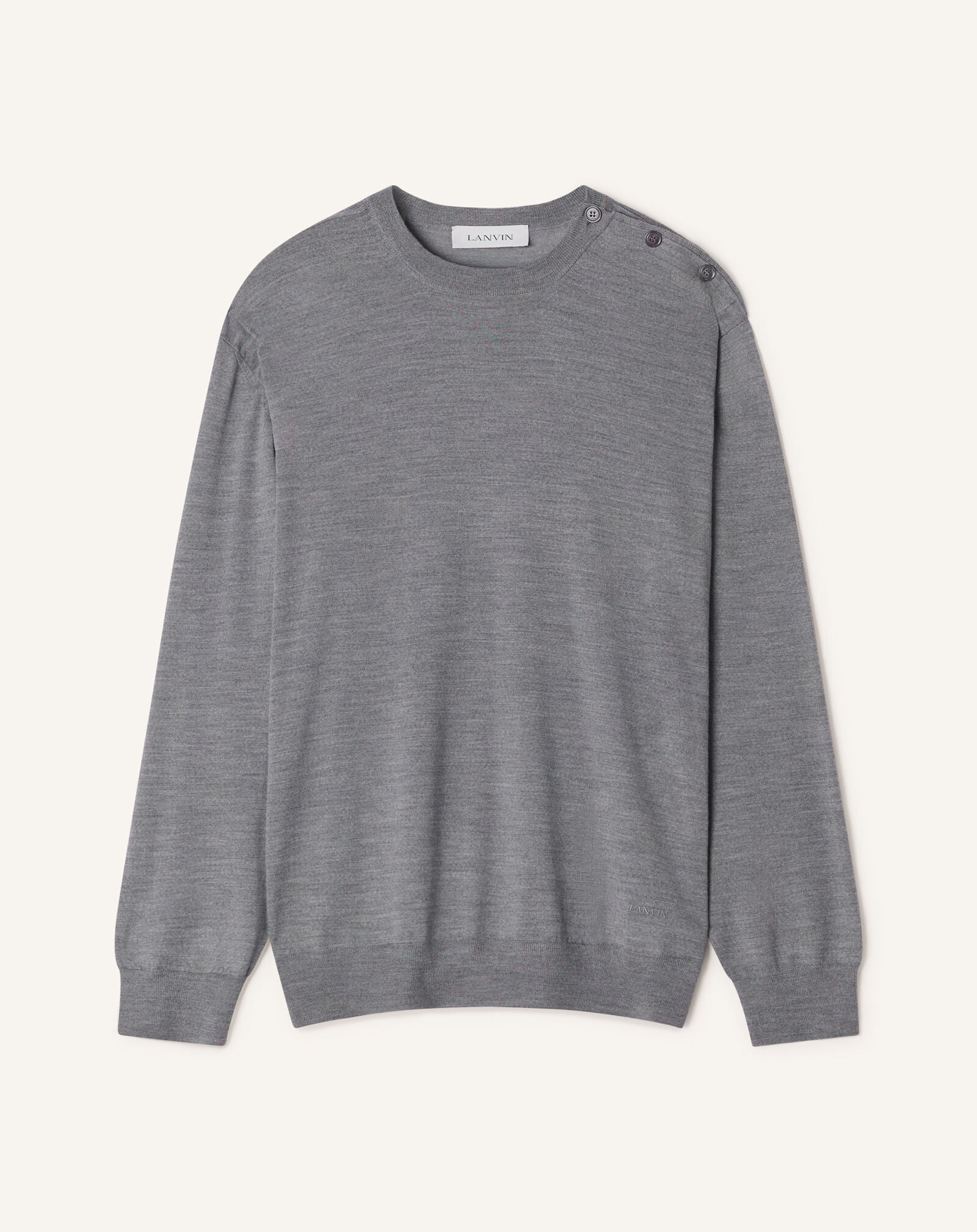ROUND-NECK JUMPER Lanvin ROUND-NECK JUMPER Ash RMPO0012K099A26