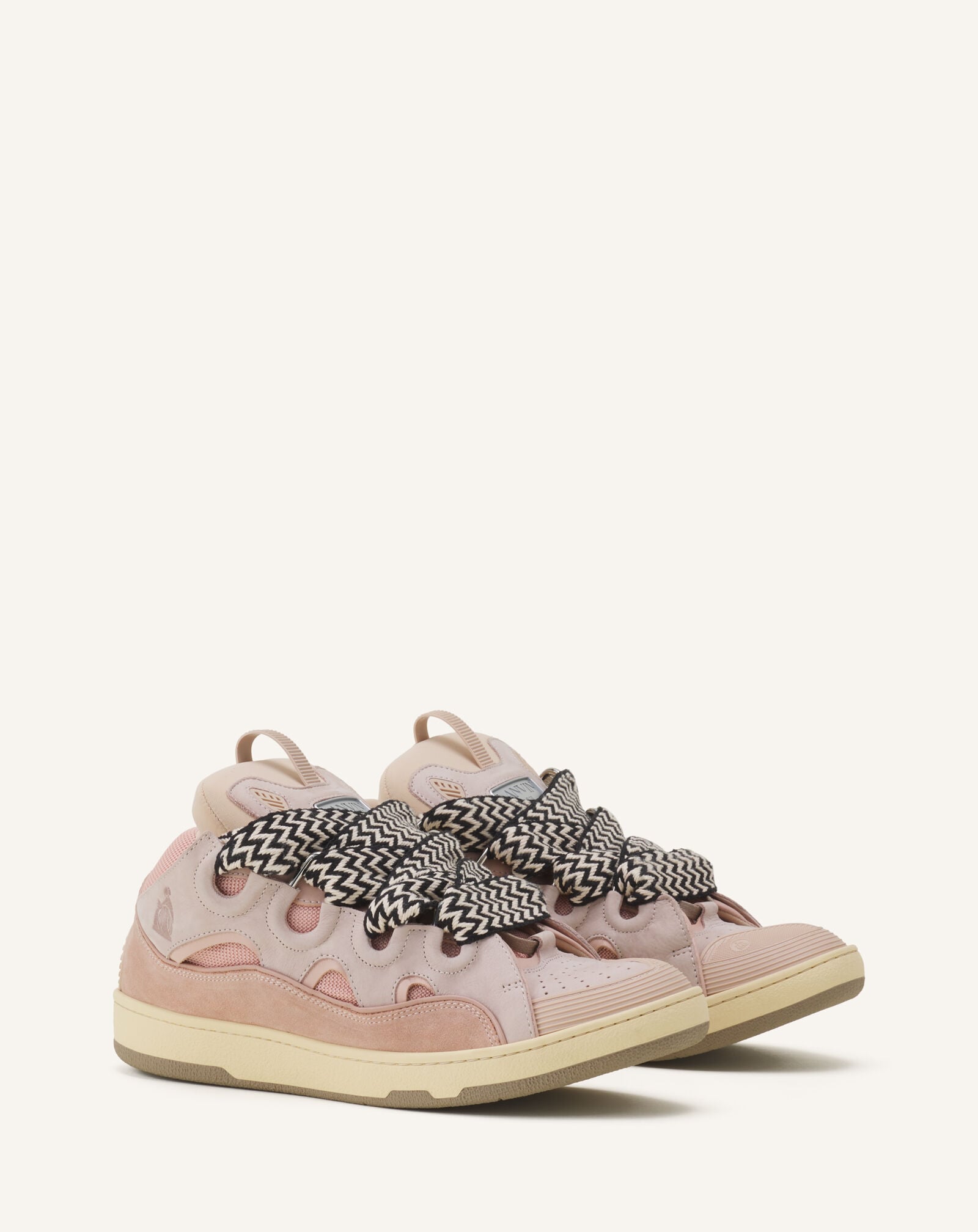 SNEAKERS CURB IN PELLE Lanvin SNEAKERS CURB IN PELLE Rosa Pallido FUSKDK12DRA2P25