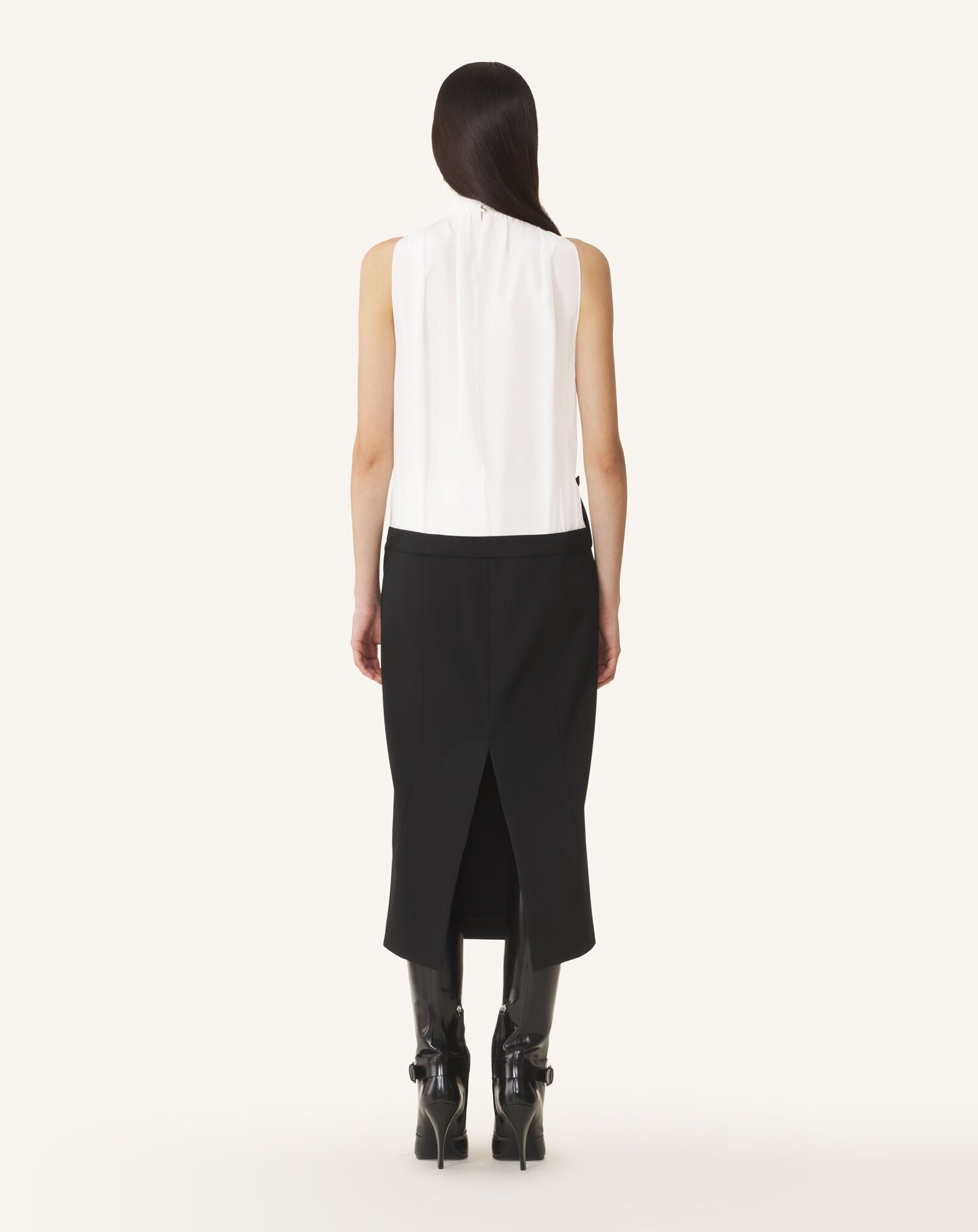 TROMPE L'ŒIL SLEEVELESS DRESS Lanvin TROMPE L'ŒIL SLEEVELESS DRESS Black RWDR00584885H26