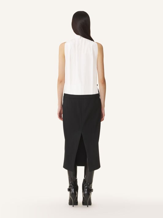 TROMPE L'ŒIL SLEEVELESS DRESS Lanvin TROMPE L'ŒIL SLEEVELESS DRESS Black RWDR00584885H26