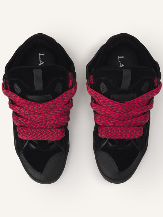 SNEAKERS CURB IN VELLUTO Lanvin SNEAKERS CURB IN VELLUTO Nero FUSKDK12JEVEA26