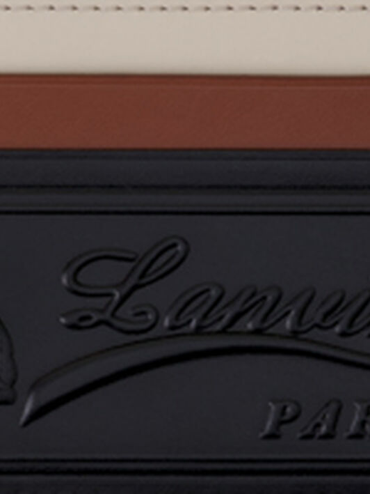 Lanvin TRICOLOR LEATHER CARD HOLDER Black/Multicolour LWSLSLCHSMLEP26