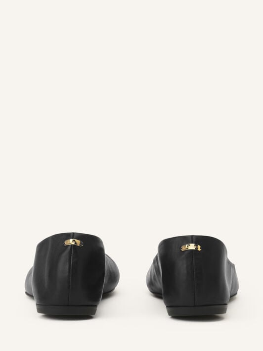 DIE BALLERINA AUS LEDER Lanvin DIE BALLERINA AUS LEDER Schwarz FWBAGA0HNAPAH25