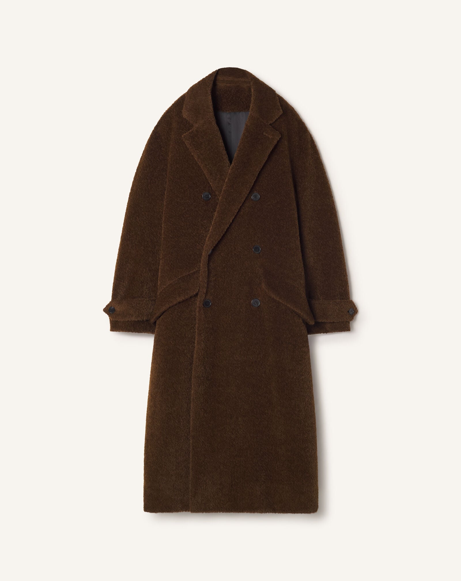 FAUX FUR DECONSTRUCTED COAT Lanvin FAUX FUR DECONSTRUCTED COAT Ebony RMCO00076375A26