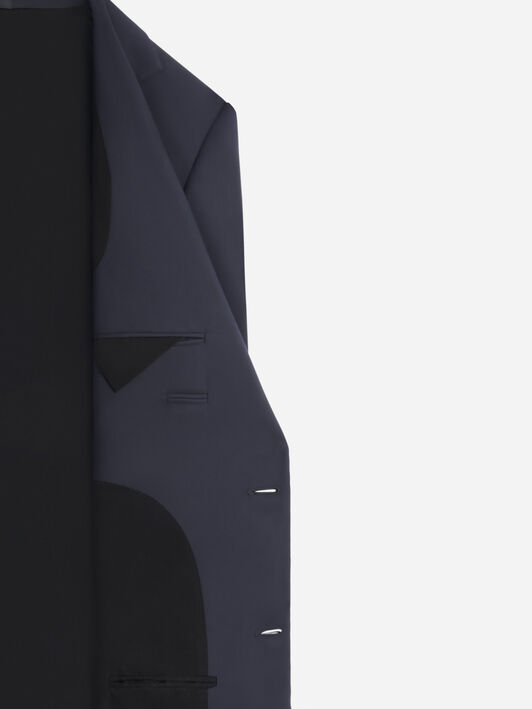 SINGLE BREASTED FLAP POCKETS JACKET Lanvin SINGLE BREASTED FLAP POCKETS JACKET Navy Blue RMJA00054916P23