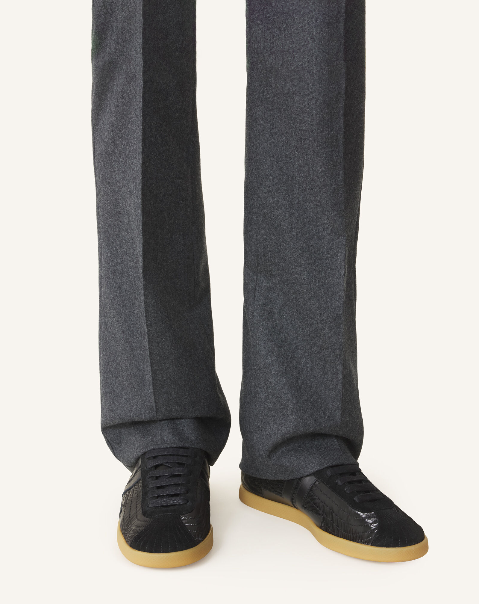 Lanvin GLEN SNEAKER CRUSHED NYLON Black FUSKZL01NYLOH26