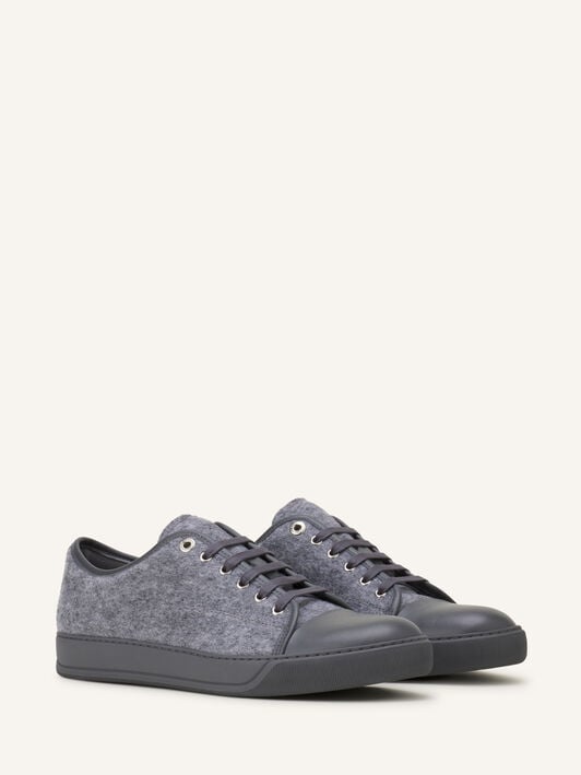 SNEAKERS DBB1 EN FEUTRE ET CUIR NAPPA Lanvin SNEAKERS DBB1 EN FEUTRE ET CUIR NAPPA Gris Clair FMSKDBB1FELTA26