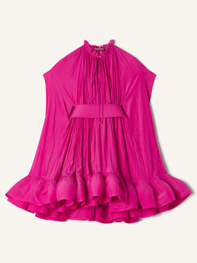 KURZES KLEID AUS CHARMEUSE Lanvin KURZES KLEID AUS CHARMEUSE Fuchsia RWDR209U4778H20
