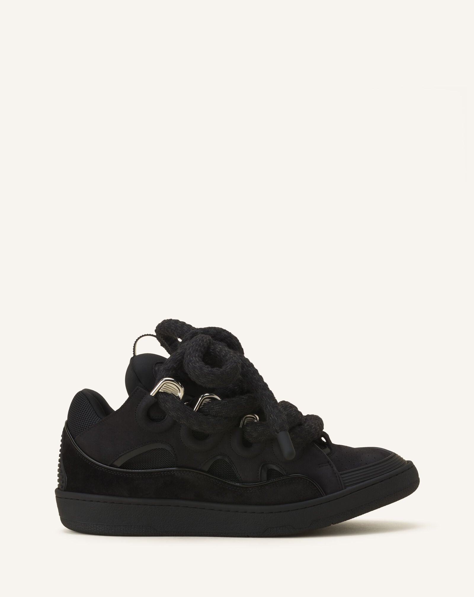 SNEAKERS CURB SNAKE EN CUIR Lanvin SNEAKERS CURB SNAKE EN CUIR Noir FUSKDK12ECSKA26