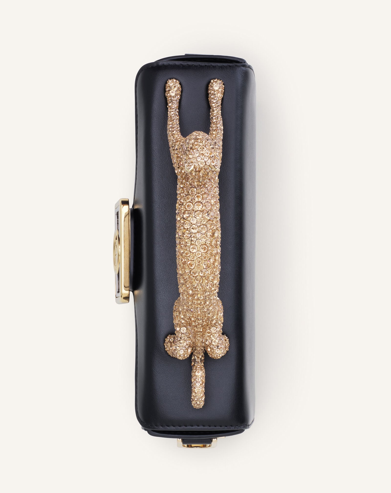 TASCHE NANO PENCIL CAT AUS LEDER MIT STRASS Lanvin TASCHE NANO PENCIL CAT AUS LEDER MIT STRASS Schwarz LWBGBRS3TPSSH23