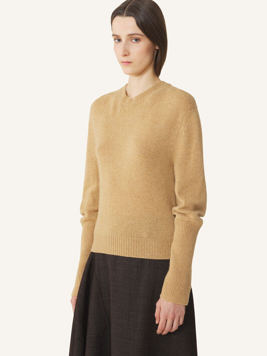 Lanvin GROS-GRAIN KNOT DETAIL JUMPER Cappuccino RWPO0016K113A26