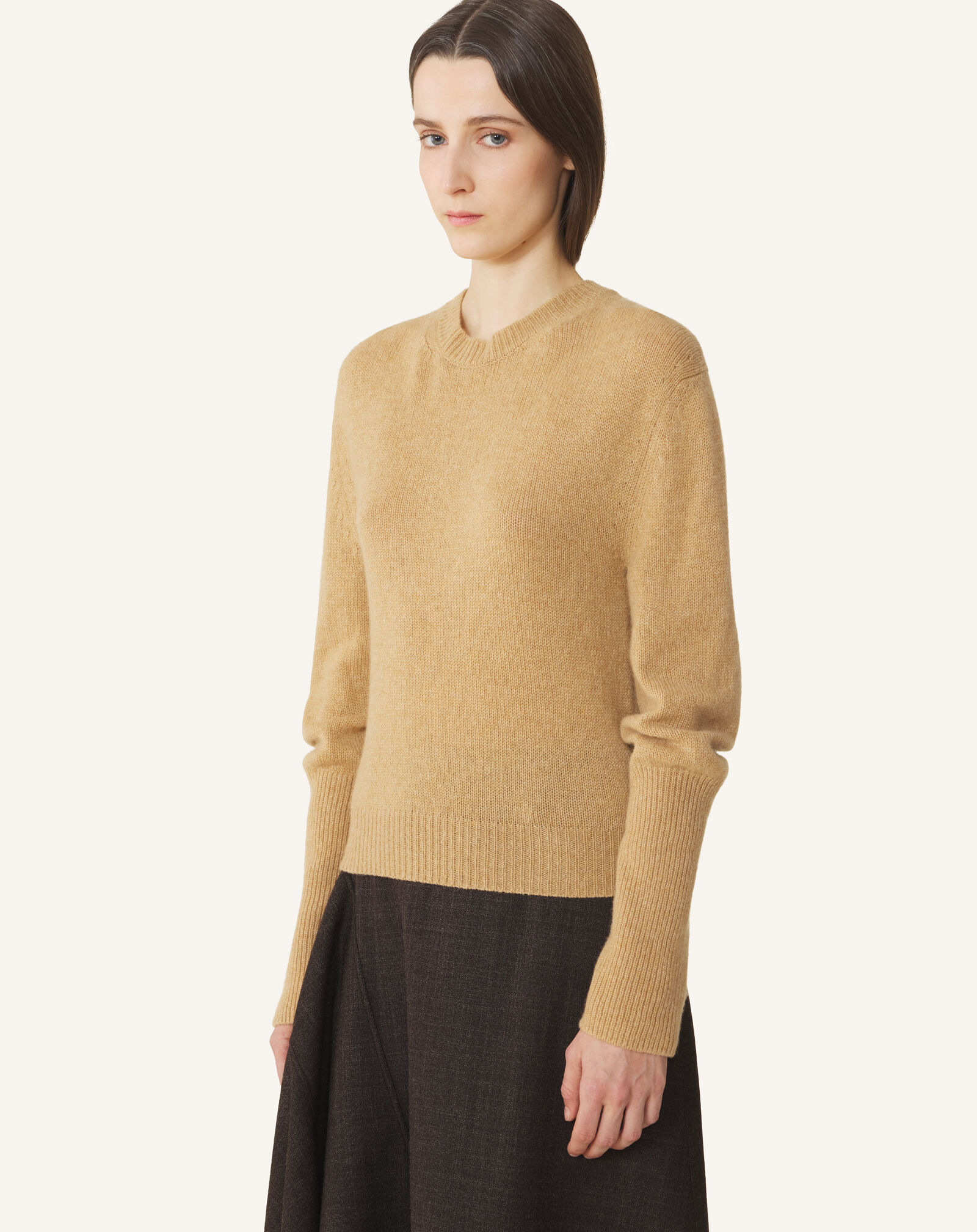 Lanvin GROS-GRAIN KNOT DETAIL JUMPER Cappuccino RWPO0016K113A26