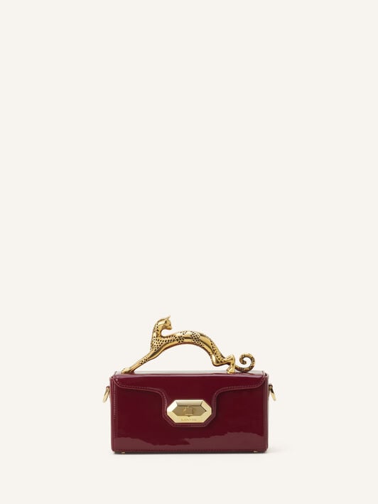 BOLSO NANO PENCIL CAT DE CHAROL Lanvin BOLSO NANO PENCIL CAT DE CHAROL Granate LWBGBR04GLCAA26