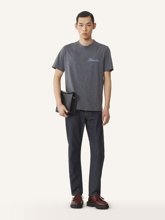 Lanvin T-SHIRT PETIT LOGO LANVIN Charcoal RMTS0012J323A26