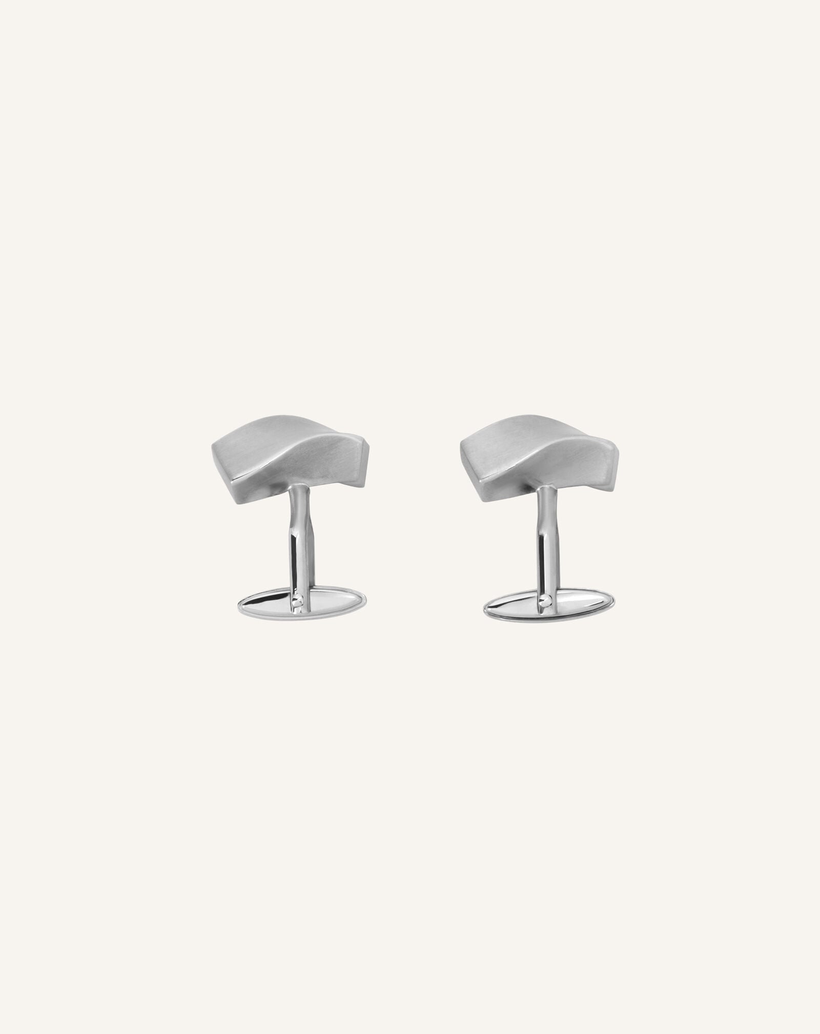 MEN'S CUFFLINKS WAVE IN METAL Lanvin MEN'S CUFFLINKS WAVE IN METAL Silver AMCJSCL1LTWAA26