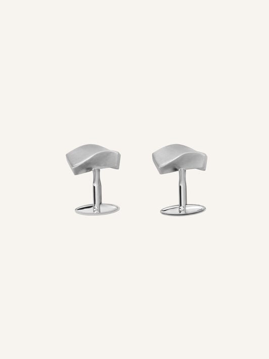 MEN'S CUFFLINKS WAVE IN METAL Lanvin MEN'S CUFFLINKS WAVE IN METAL Silver AMCJSCL1LTWAA26