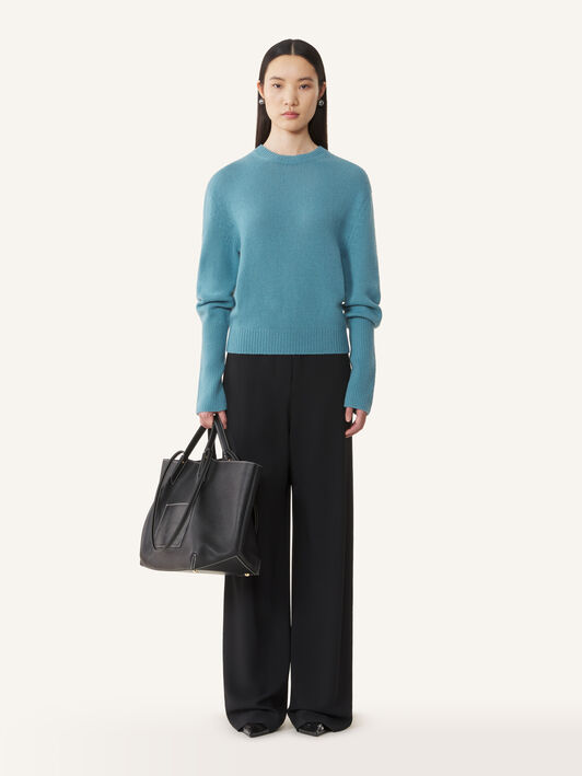 Lanvin GROS-GRAIN KNOT DETAIL JUMPER Frost RWPO0016K113A26