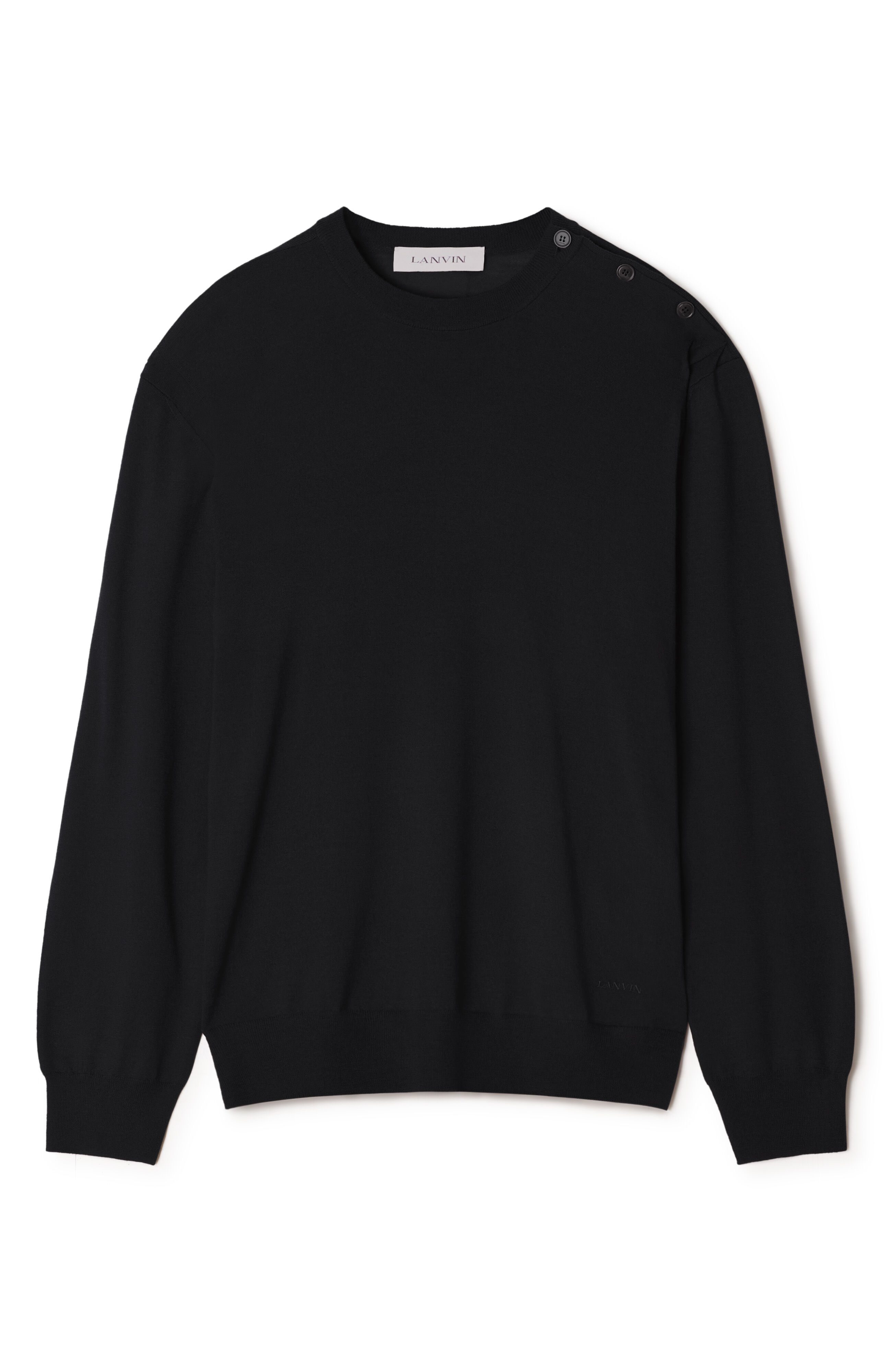 ROUND-NECK JUMPER Lanvin ROUND-NECK JUMPER Black RMPO0012K099A26
