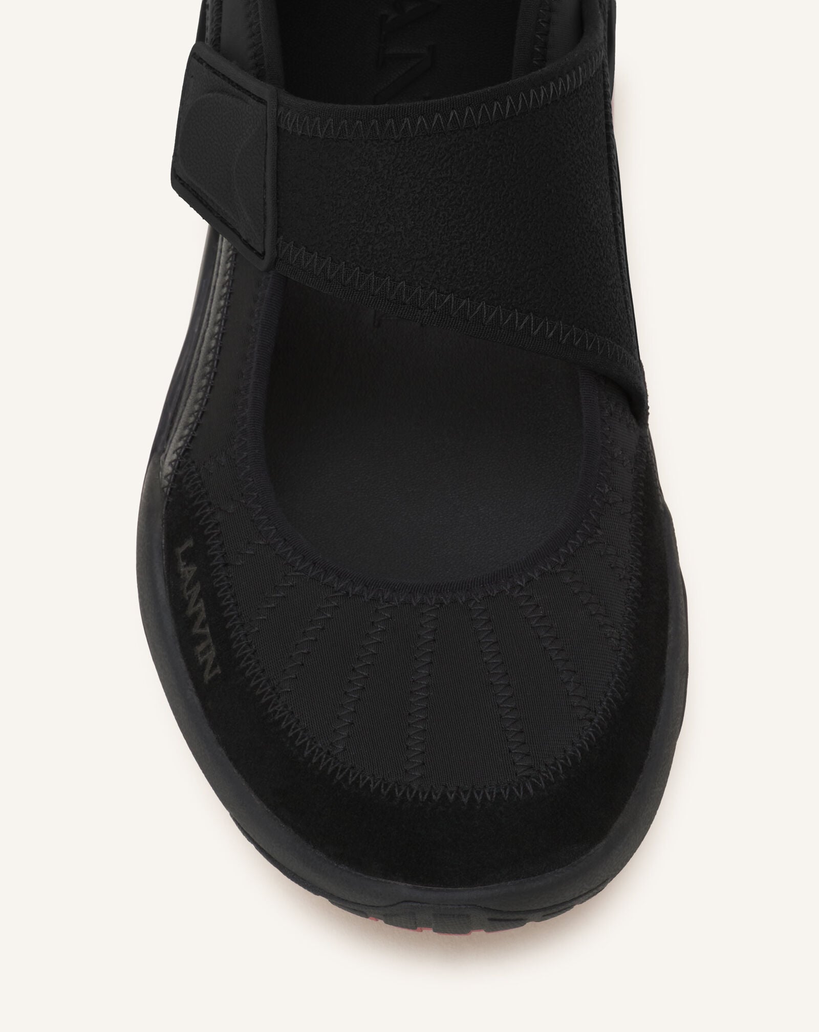 Lanvin SNEAKERS BALLERINES LNV1 EN SCUBA Noir FUSKAK04SCSUH26