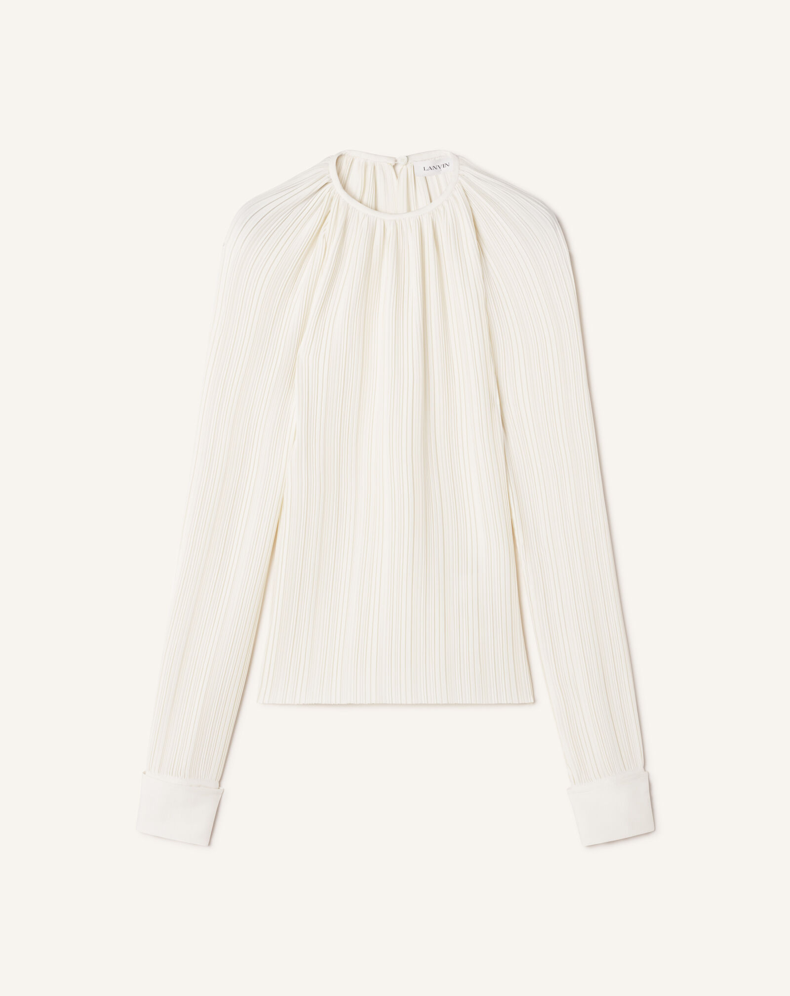 CHARMEUSE PLEATED TOP Lanvin CHARMEUSE PLEATED TOP Milk RWTO00066413A26