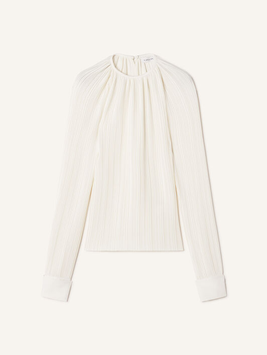 CHARMEUSE PLEATED TOP Lanvin CHARMEUSE PLEATED TOP Milk RWTO00066413A26